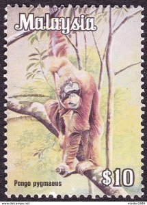 MALAYSIA 1979 $10 Multicoloured Animal SG197 MNG