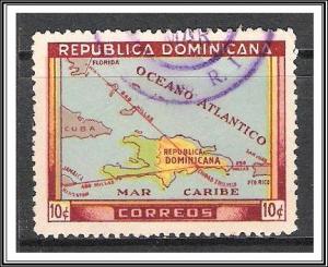 Dominican Republic #421 Map Used