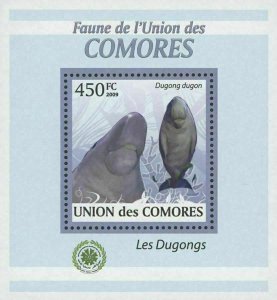 Fauna Dugongs Dugon Ocean Life Mini Sov. Sheet MNH