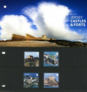 Jersey 2017 MNH Castles & Forts EUROPA 4v Set Pres Pack Architecture Stamps