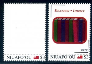 Australia Tonga (Niuafo'Ou) LITHO PRINTING OMMITED Literacy EFO - SCARCE!!