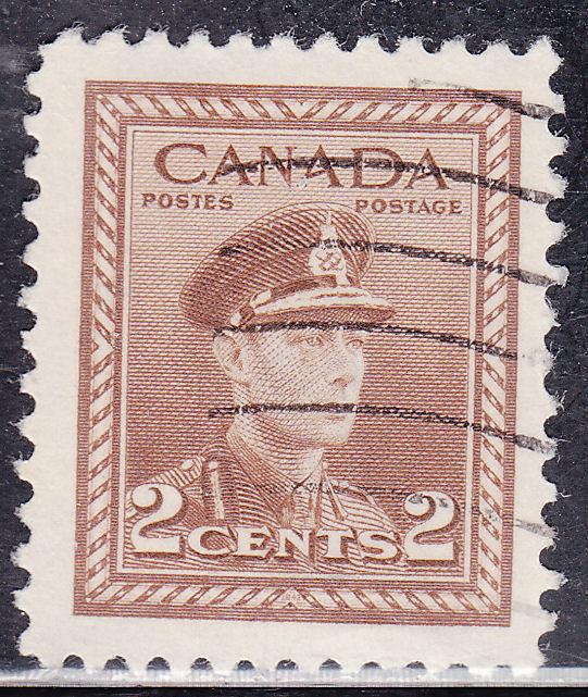 Canada 250 King George VI WWII War 2¢ 1942