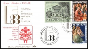 Vatican City Finlandia 1988 Cover