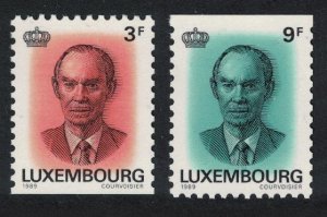 Luxembourg Accession of Grand Duke Jean 2v 1989 MNH SG#1252-1253 MI#1225-1226