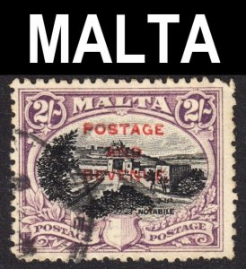 Malta 1885 1/2d Vermilion Queen Victoria