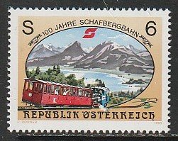 1993 Austria - Sc 1624 - MNH VF - 1 single - Schafberg Railway