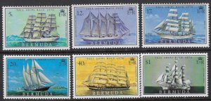 Bermuda 337-42 MNH 1976 Tall Ships (102)(ad4386)