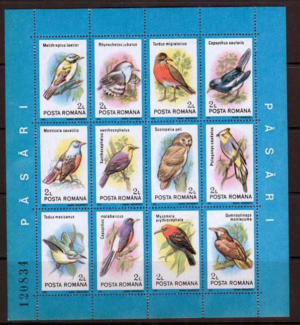 Romania Scott 3691-92 MNH! Birds Souvenir Sheets!