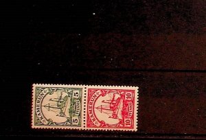 GERMAN COLONIES - CAMEROUN Sc 21-22(MI S12) LH ISSUE OF 1906 - 5PF+10PF