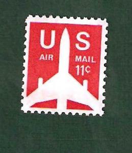 C78  Silhouette Of Jet Airliner US Single Mint/nh (Free Shipping)