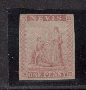 Nevis #1P VF Scarce Proof