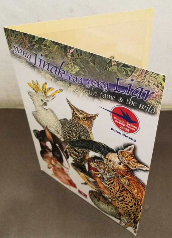 Malaysia Tame And The Wild 2002 Owl Cat Leopard Bird Rabbit (folder) *limited