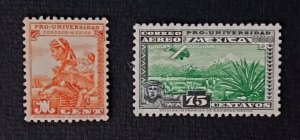 Mexico 1934 75c airpost National University issue MH 10.5  condition as seen