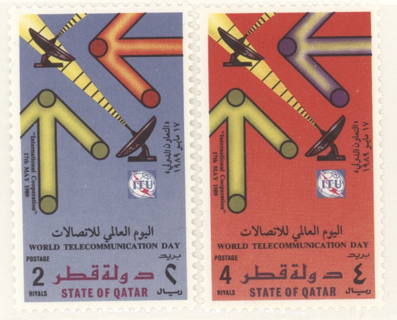 Qatar, Scott #726-27, MNH