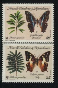 New Caledonia Scott 555-56 Butterflies