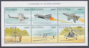 1998 Uganda 2029-2034KL Rocket structure and Aviation 8,00 €