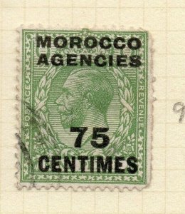 Morocco Agencies French Zone 1925-32 Issue Used 75c. Optd Surcharged NW-180622