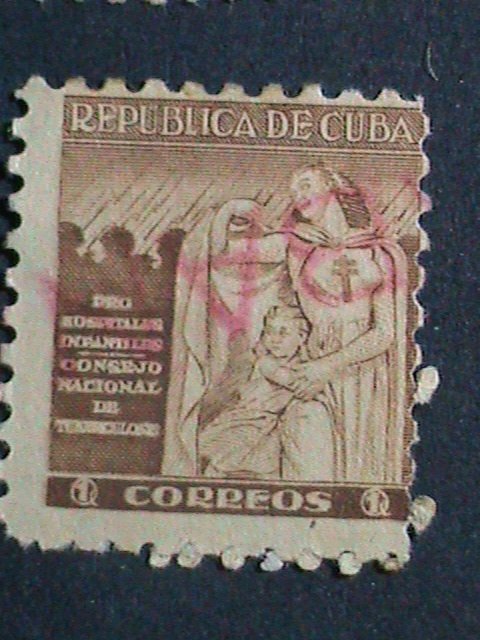 ​CUBA-1939 10 OVER 80 YEARS OLD CUBA FAMOUS USED STAMPS-SET-VERY FINE