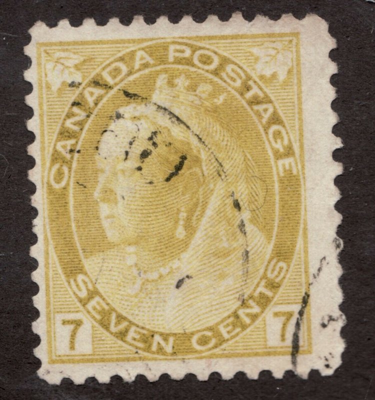 #81 - Canada - 1902 -  7 Cent - Used  - F - cv$15 - superfleas