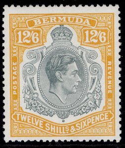 BERMUDA GVI SG120e, 12s 6d grey & pale orange, M MINT. Cat £100.