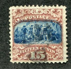 UNITED STATES (US) 119 USED, VF, 15c 1869 ISSUE, TYPE II