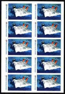 Germany 2010,Scott#2581-2 MNH, Paintings from Udo Lindenberg, s.-adh. booklets