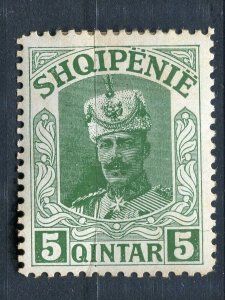 ALBANIA; 1914 early Prince William issue Mint hinged 5q. value