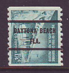 Daytona Beach FL, 1054A-71 Bureau Precancel, 1¼¢ coil Palace of Governors