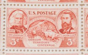 1948 sheet - Oregon Territory - Sc# 964