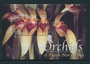 ORCHIDS FLOWER OF PAPUA NEW GUINEA K7 MNH SHEET (PAP85A)