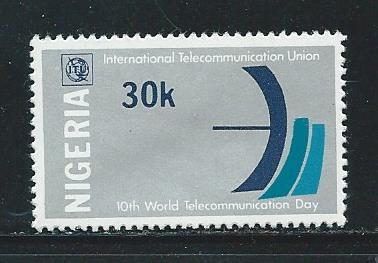 Nigeria 359 1978 Telecommunications Day single MNH