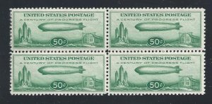 1933 United States, Air Mail No. 18, Zeppelin Airship, MNH ** QUARTINA