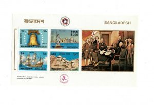 BANGLADESH - SG80-MS84 MNH 1976 BICENTENARY AMERICAN REVOLUTION MIni Sheet