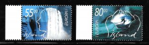 Iceland Scott 937-38 MNHOG - 2001 EUROPA - SCV $4.00