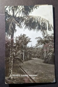 1924 Straits Settlements RPPC Postcard Cover Tanuong Pagar to Berlin Germany