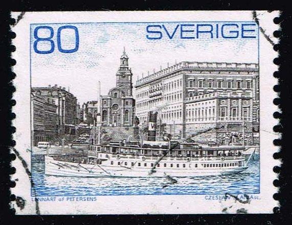 Sweden #749 Steamer and Royal Palace; Used at Wholesale