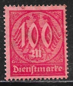 Germany O21: 100m Numeral, unused, NG, HR. F-VF