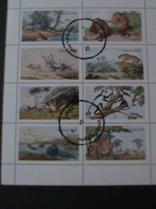 NAGALAND-1972-PROMOTION-PROTECTING ANIMALS CTO -SHEET VF FANCY POSTAL CANCEL