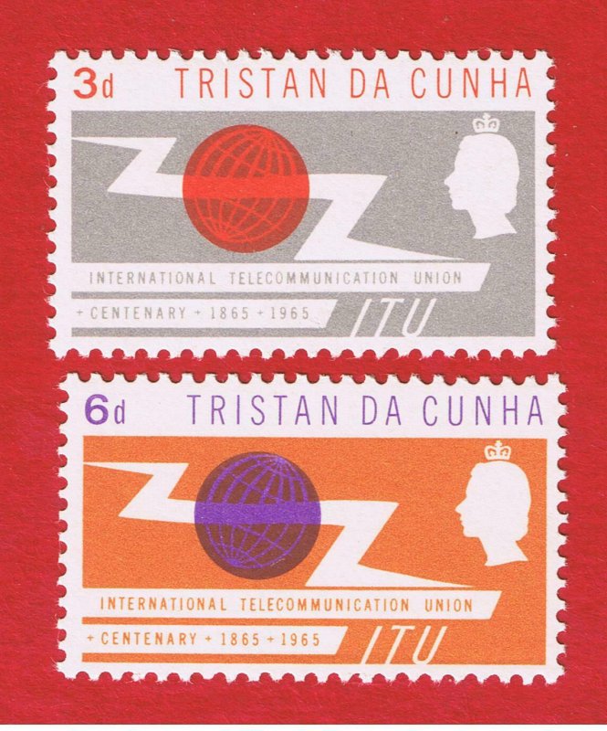 Tristan da Cunha #85-86  MNH OG    ITU  Issue   Free S/H 