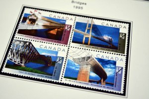 COLOR PRINTED CANADA 1989-1999 STAMP ALBUM PAGES (101 illustrated pages)