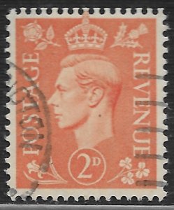 Great Britain #261 2p King George VI ~ Used