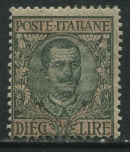 Italy 1910 10 lira mint o.g. hinged