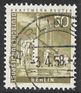 GERMANY BERLIN 1956-63 50pf Reuter Power Plant Issue Sc 9N132 VFU