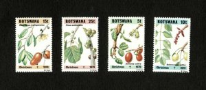 Botswana 1979 - Christmas, Flora, Plants - Set of 4 Stamps Scott #239-42 - MNH