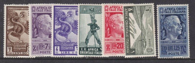 ITALIAN EAST AFRICA ^^^^^  sc#3//13   x7  hinged  $$@ lar 1920ital200 