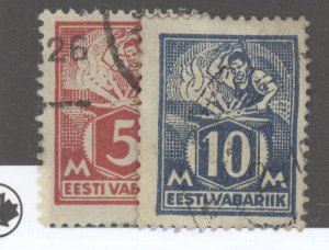 Estonia, Sc #70,72, Used