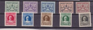 VATICAN #1/13 mint never hinged missing 3 stamps, expertising marks