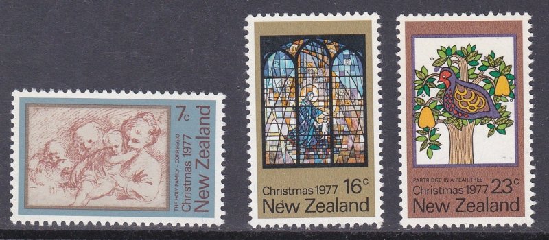 New Zealand # 632-634, Christmas, Mint NH, 1/2 Cat