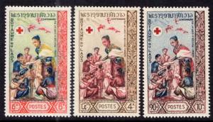 Laos 85-87 Red Cross MNH VF