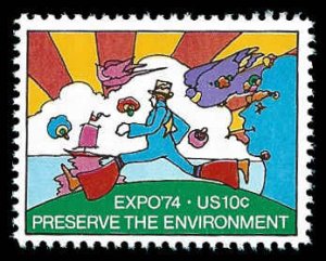 PCBstamps   US #1527 10c Expo 74, MNH, (12)